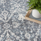 Nourison Home Astra Machine Washable Dark Blue 7'10" x 10' Area Rug - Image 7