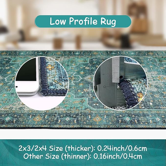Moynesa Ultra-Thin Washable 10x14 Area Rugs - Image 6
