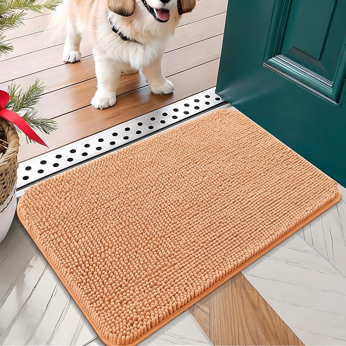 OLANLY Dog Door Mat for Muddy Paws 24x16, Absorbs Moisture and Dirt, Absorbent by OLANLY