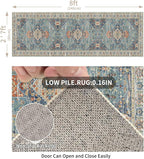 Enkor Runner Rugs for Hallway, 2.6x8 Washable Soft Non Slip Floor Rugs for - Image 2