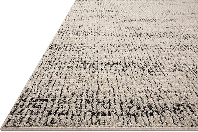 Loloi Darby Collection DAR-02 Oatmeal/Charcoal 6'-7" x 9'-3" Area Rug - Image 4