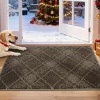 COSY HOMEER Plaid Door Mat 20" x 32", Dirt Trapper Entryway Rugs, Non-Slip by COSYHOMEER