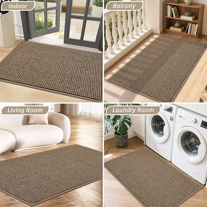BEQHAUSE Dirt Trapper Door Mat 36" x 60", Non-Slip Washable Doormats Entrance - Image 8