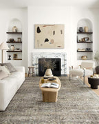 Loloi Layla Collection LAY-13 Antique/Moss 2'-6" x 9'-6" .13" Thick Runner Rug by Loloi
