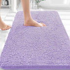 OLANLY Bathroom Rugs 36x24, Extra Soft Absorbent Chenille Bath Rugs, Rubber by OLANLY