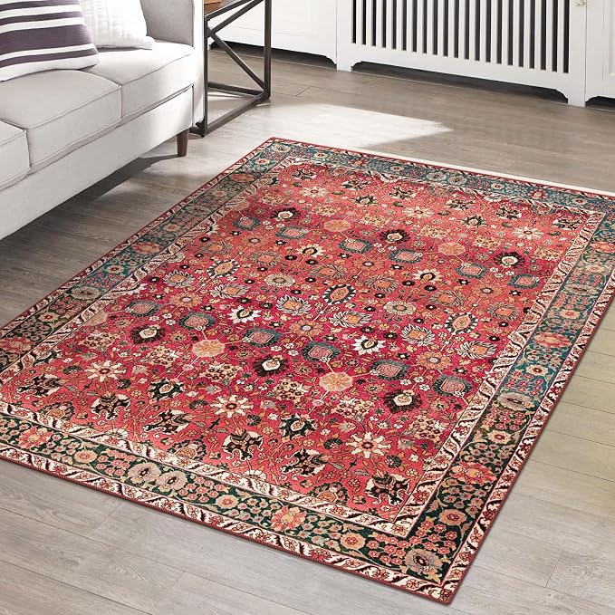 vivorug Washable Rug, Ultra Soft Area Rug 5x7, Non Slip Throw Rug, Stain by vivorug
