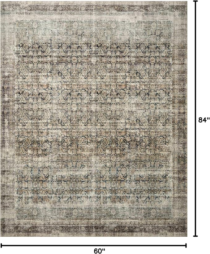 Loloi Amber Lewis Morgan Collection MOG-02 Navy/Sand 5'-0" x 7'-0" 38" Thick - Image 2