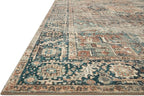 Loloi Margot Collection MAT-02 Terracotta/Lagoon 2'-6" x 11'-6" Runner Rug - Image 4