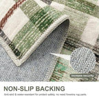 Bavni 3x5 Washable Rug Modern Plaid Area Rugs Non-Slip, Small Rugs - Image 4