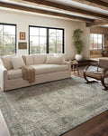 Loloi Magnolia Home by Joanna Gaines Sinclair Collection SIN-04 Natural/Sage by Loloi