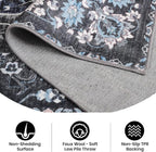 Area Rug for Living Room, 9x12 Machine Washable Non Slip Large Faux Wool Throw - Image 5