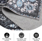 Area Rug for Living Room, 6x9 Machine Washable Non Slip Large Faux Wool Throw - Image 5