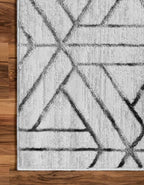 Rugs.com Lattice Trellis Collection Rug – 10' x 14' White Low-Pile Rug Perfect - Image 9