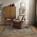 Bavni 3x5 Area Rug for Living Room Bedroom, Washable Boho Print Vintage - Image 4