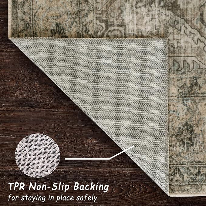 vivorug 8x10 Area Rugs for Living Room, Non-Slip Backing Washable Rug 8x10 - Image 7