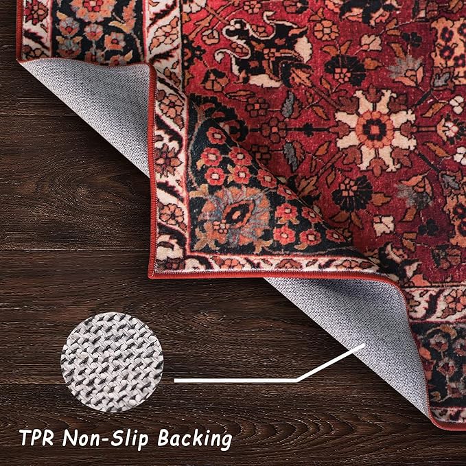 vivorug Washable Rug, Ultra Soft Area Rug 5x7, Non Slip Throw Rug, Stain - Image 5