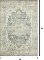 Loloi Skye Collection SKY-12 Charcoal/Dove 7' x 9' Oval Area Rug - Image 2