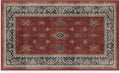 RUGGABLE Washable Vintage Area Rug – Verena Amber Red 3x5, Stain-Resistant by RUGGABLE