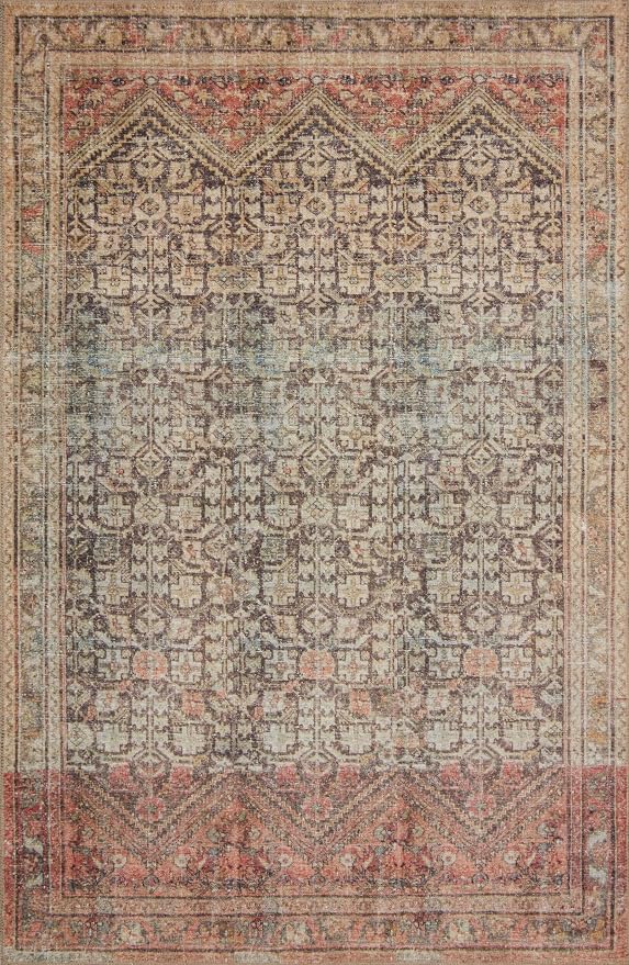 Loloi Loren Collection LQ-17 Charcoal/Multi 5'-0" x 7'-6" Area Rug by Loloi