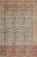 Loloi Loren Collection LQ-17 Charcoal/Multi 7'-6" x 9'-6" Area Rug by Loloi