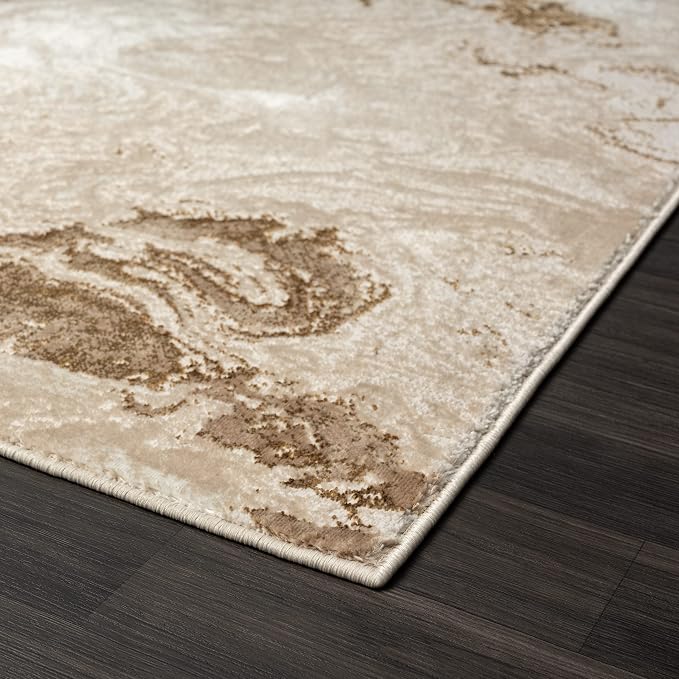 LUXE WEAVERS Marble Swirl Abstract Area Rug - Image 5