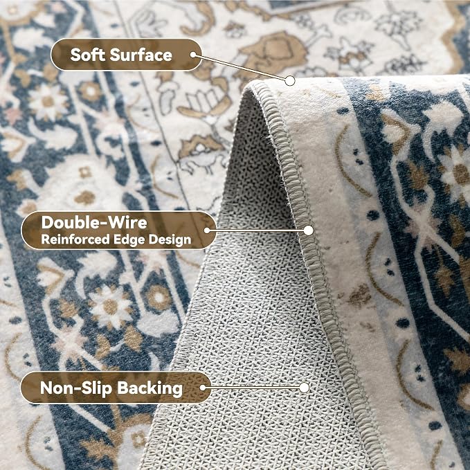 EnHomee 8x10 Area Rugs Washable - Image 9