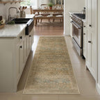 Vintage Runner Rug 2x8 Washable Hallway Carpet Non Slip Long Brown Bedroom Low - Image 5