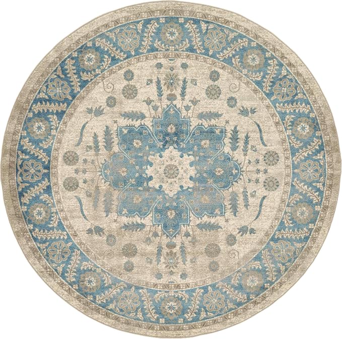 Unique Loom Salzburg Collection Classic Traditional Design Oriental Inspired - Image 7