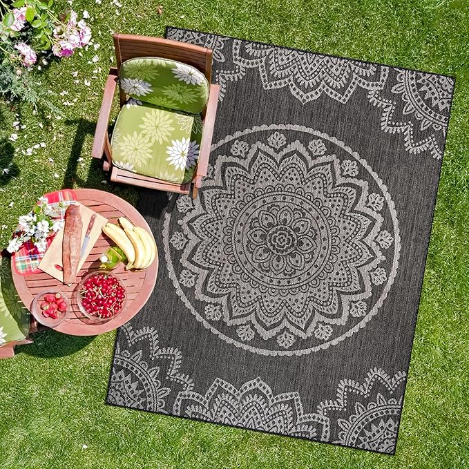 CAMILSON Outdoor Rug 8x10 Modern Area Rugs by CAMILSONIndoorOutdoorAreaRugs