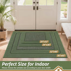 BEQHAUSE Indoor Door Mat 24" x 36", Dirt Trapper Door Mats Non-Slip Entryway - Image 2