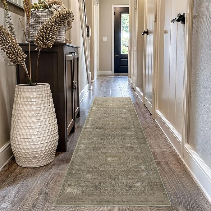 vivorug Runner Rug 2'x7' Vintage Washable Non-Slip Runners - Image 3