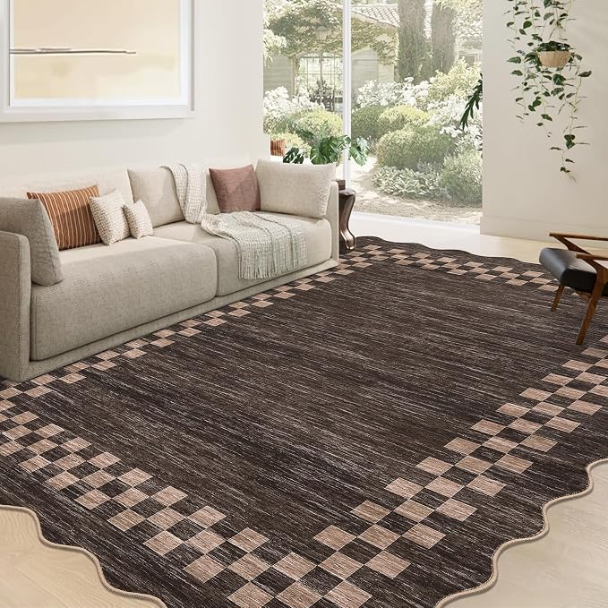 GarveeHome Area Rug 6x9 Large Living Room Modern Border Throw Rug - Image 7