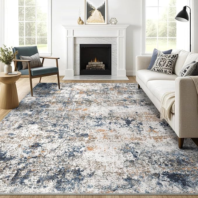 8x10 Washable Area Rug for Living Room, Kids and Pets Friendly for Bedroom by GERUIMO