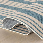 Dash & Albert Talos Blue Machine Washable Rug, 8.5 X 11.5 Feet - Image 5