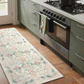 Bavni 2'6''x6 Runner Rug, Microfiber Washable Non-Slip Vintage Floral Rugs by BAVNI