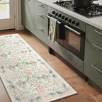 Bavni 2'6''x6 Runner Rug, Microfiber Washable Non-Slip Vintage Floral Rugs by BAVNI