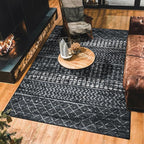 5x7 Machine Washable Area Rug for Living Room, Kids and Pets Friendly for by GERUIMO