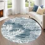 Washable Round Rug 3.3ft by Unknown