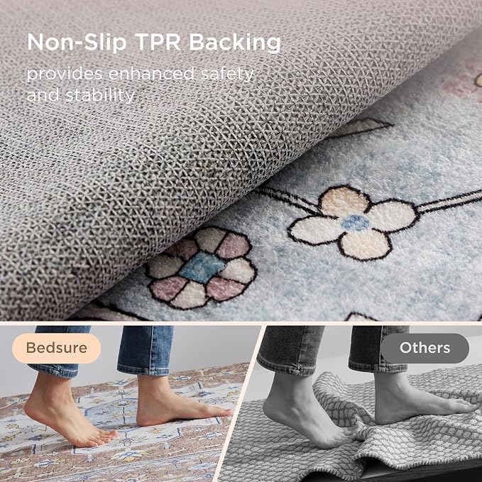 Bedsure 3x5 Area Rugs for Living Room, Machine Washable Rugs, Non-Slip Backing - Image 6