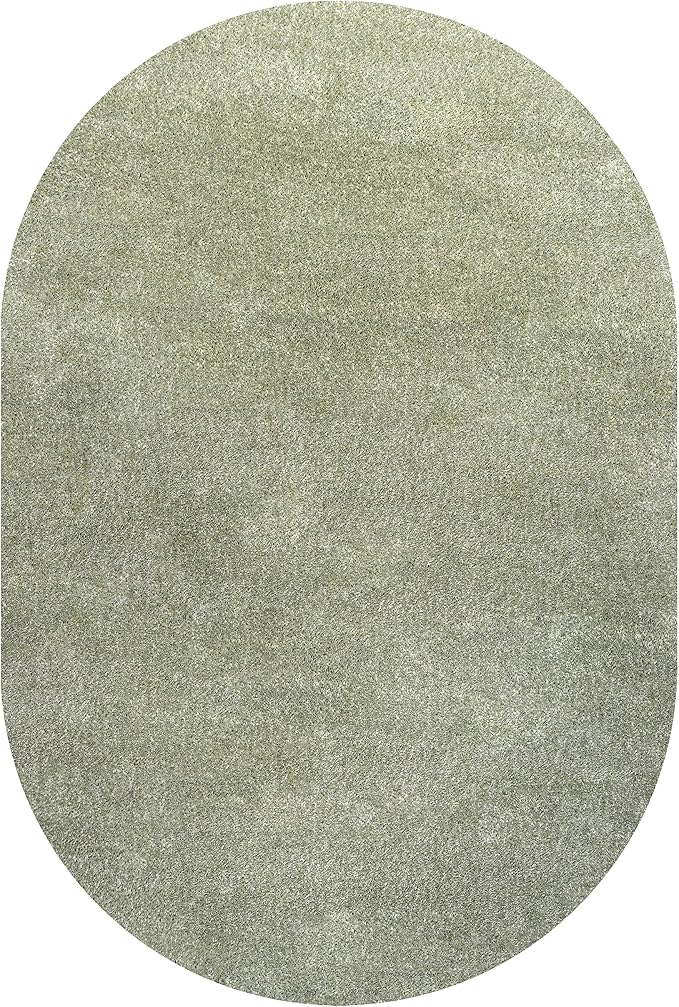 Eyely UES100O-4OV Supersoft Haze Solid Low-Pile Indoor Area Rug - Image 3