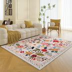 Rugcomf Living Room Rug 5x7 Rug Machine Washable Boho Area Rug Non Slip Floral - Image 5