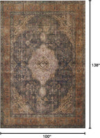 Loloi Loren Collection LQ-02 Plum/Multi 8'-4" x 11'-6" Area Rug - Image 3