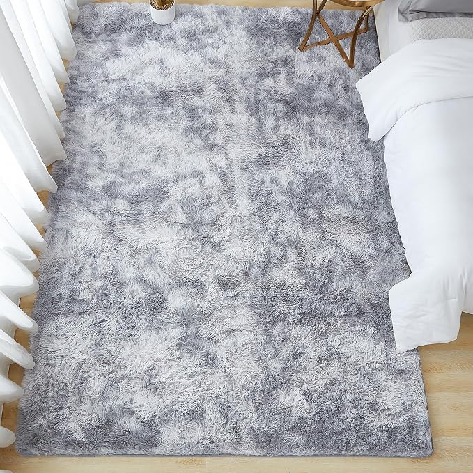 Andency Soft Area Rugs for Living Room Bedroom, 5x8 Fluffy Shaggy Bedside Rug - Image 8