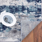 LUXE WEAVERS Euston Collection D.Blue-L.Blue 9x12 Modern Abstract Area Rug - Image 7