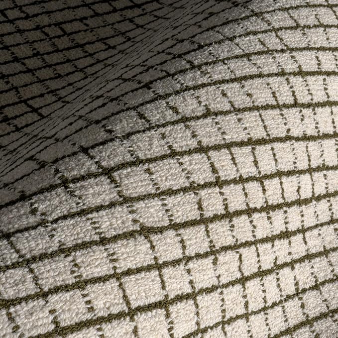 Rugs USA Melrose Green/Ivory, Wool & Cotton, Soft and Cozy, High Traffic - Image 8