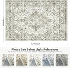Deerly Boho Area Rug 9x12 Rugs for Living Room Distressed Area Rugs, Non Slip - Image 2