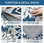 3x5 Washable Rug for Living Room Tropical Botanical Modern Floral Chenille Area - Image 4