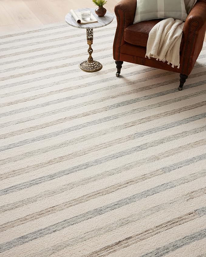 Loloi Chris Loves Julia Chris Collection CHR-05 Ivory/Slate 2'-6'' x 11'-6'' - Image 5