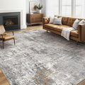 6x8 Area Rug Living Room: Washable Large Abstract Soft Stain Resistant Indoor by LOONGRUG