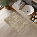 FMFUNCTEX Entryway Rug 2x3 Washable Brown Vintage Distressed Oriental Door Mat - Image 3